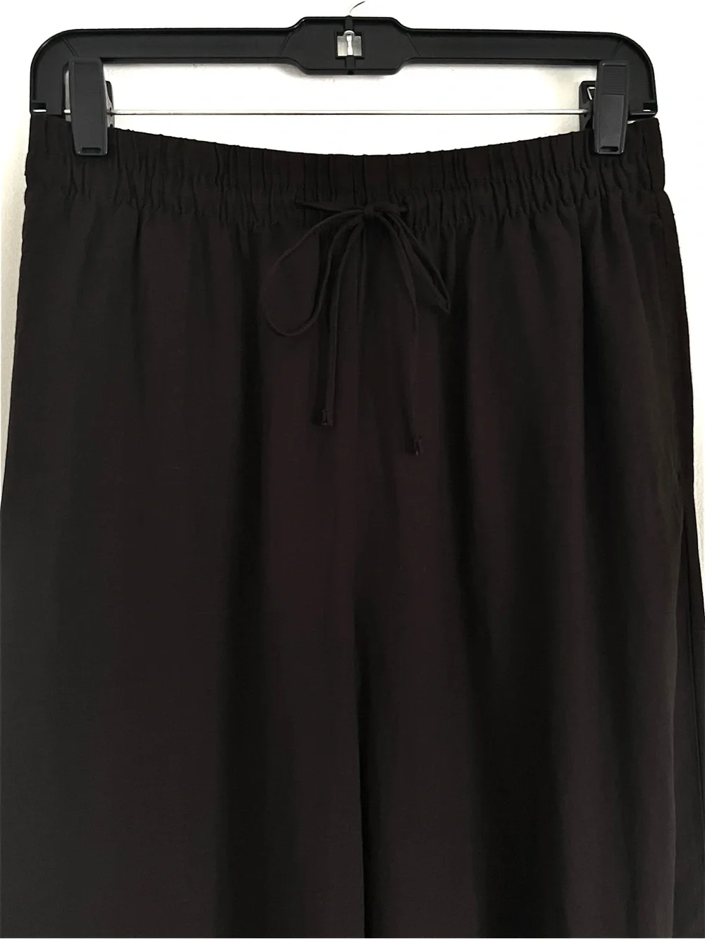 H&M Linen Blend Pants Relaxed Fit Drawstring Waist Size S NWT Minimalist Capsule